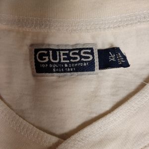 Guess off white Henley, xl, nwt